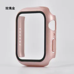 Premium Tempered Glass Screen Protector for Apple Watch - Superior Film Protection (Rose Gold)