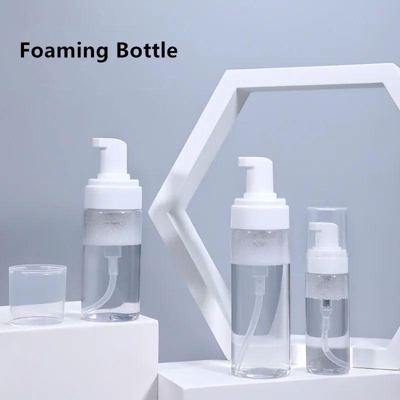 1 Pcs Empty Bottle Travel Soap Bottle Plastic Foam Dispenser Mini Foaming Soap Pump Dispenser for Cleaning