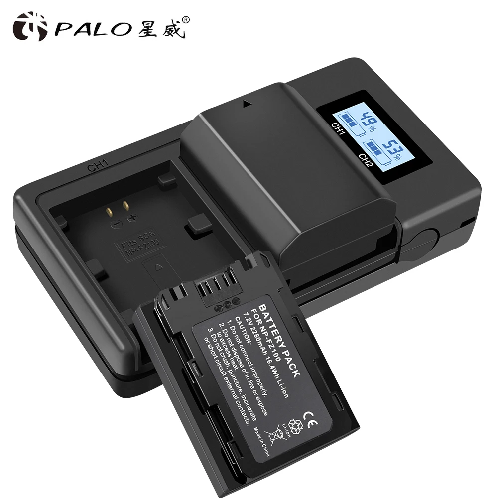 Andoer NP-FZ100 Camera Battery Charger for Sony Dual Channel LCD Camera  Battery Charger for Sony A7III A9 A7RIII A7SIII - AliExpress