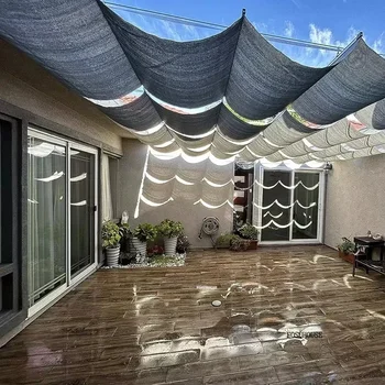 Gazebo pieghevole creativo per giardino esterno Baldacchino retrattile Designer minimalista Terrazza Sun room Onda Pergola manuale antipioggia 1