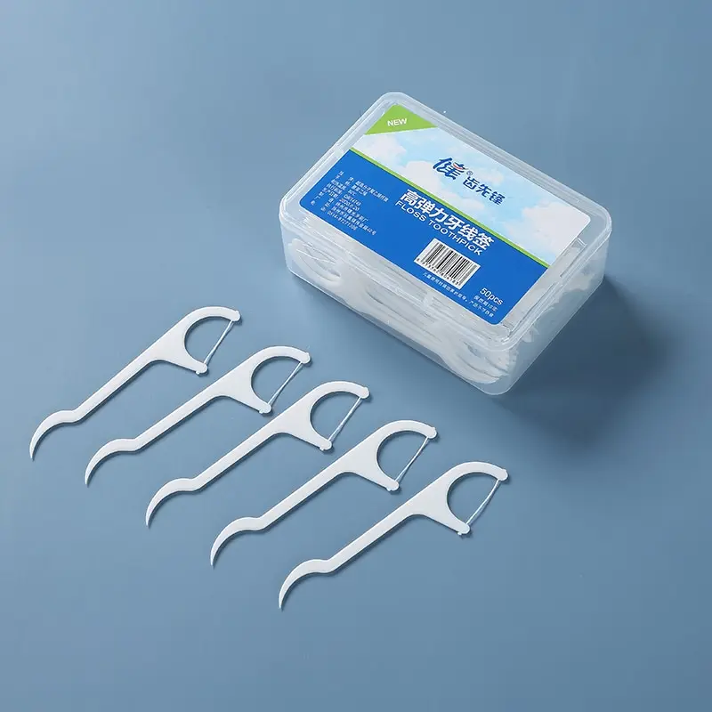 Dental Floss Stick 50/100pcs Tooth Cleaning Interdental Brush Pick Oral Hygiene Care 1 Bag Ultra-Fine