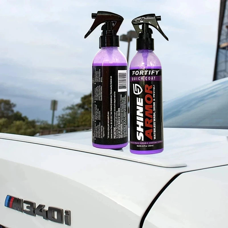 9H Spray Protect Car Wax Ceramic Coating for Cars and Car Polish Sealant-Easy to Use Hydrophobic Spray Detailer SHINE ARMOR