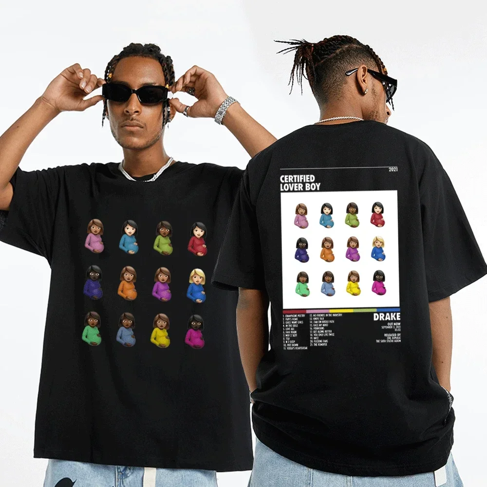 

Сертифицированная футболка для влюбленных мальчиков с двухсторонним принтом, потрясающая футболка в стиле хип-хоп с рисунком рэпера и дракона для мальчиков, модная новая футболка с коротким рукавом