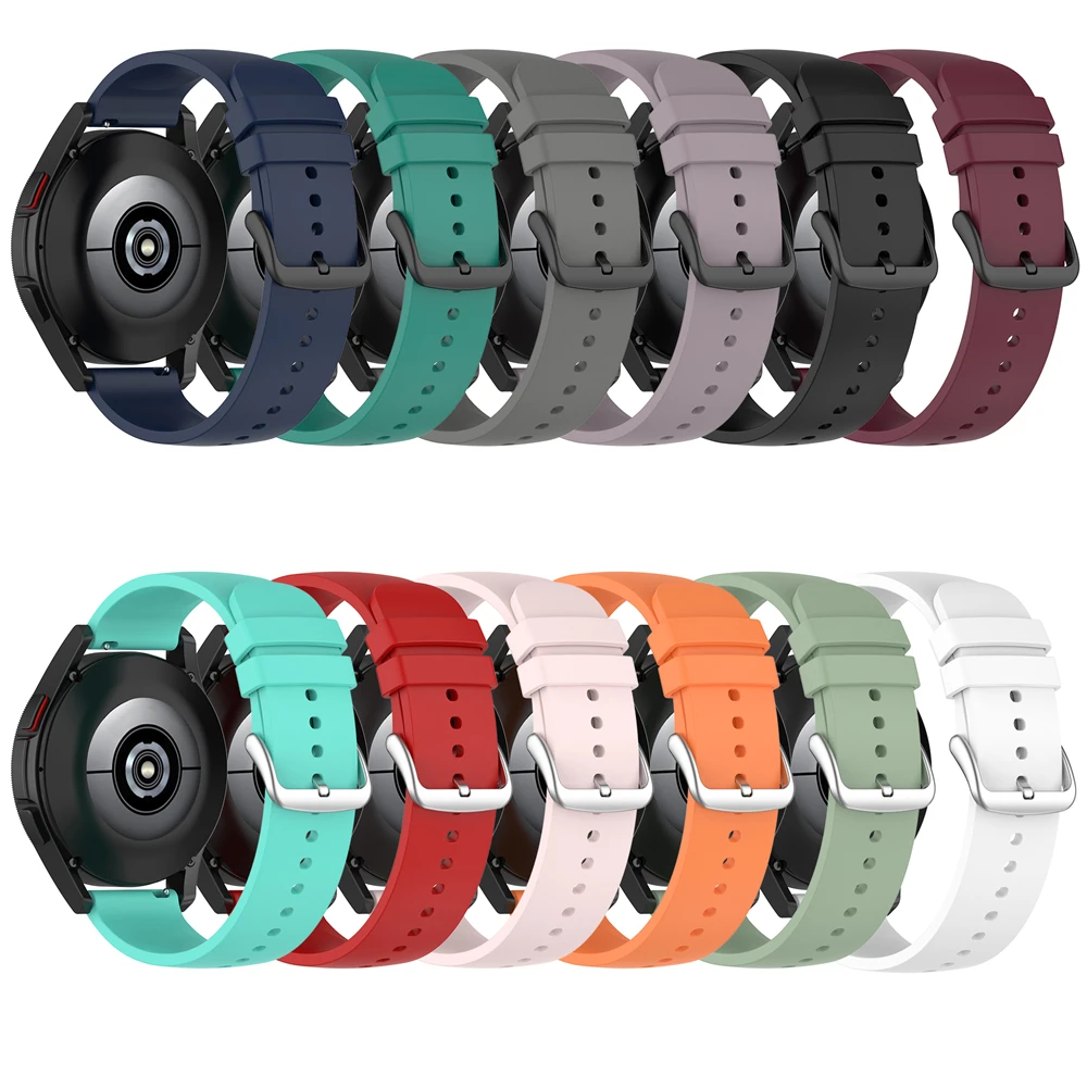 Silicone Watch Strap - 20mm & 22mm Sizes, Versatile Replacement Band for Fitness and Smart Watches