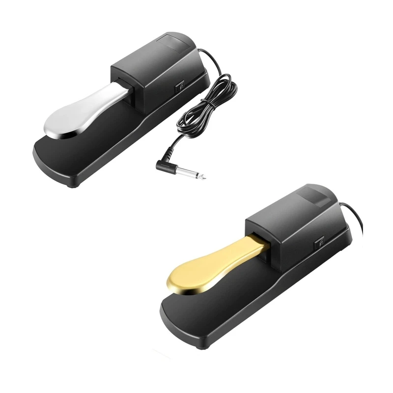 2022 Nuovo Pedale 12V Universale Per Tastiere Elettroniche Roland Korg Behringer Moog Piano Midi, Oro Argento