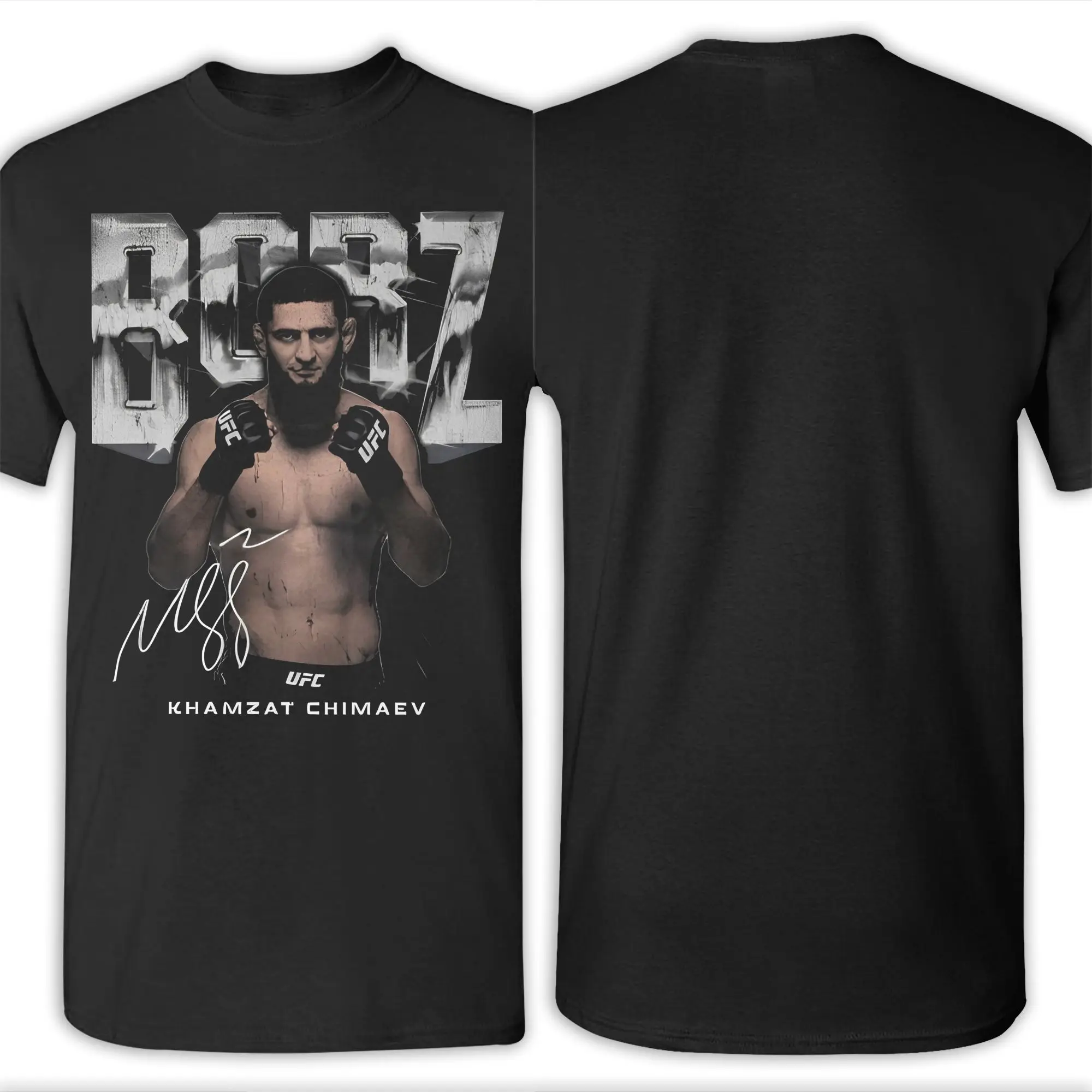 레슬링 Khamzat Chimaev Borz Wrestlers Merch 유니섹스 T 셔츠 퓨어 코튼 티 패션 T 셔츠 의류