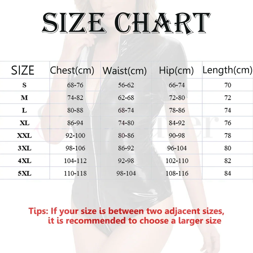 Women Sexy Short Sleeve Wet Look Leather Bodysuit Erotic Crotchless Catsuit Zipper Open Crotch Leather Bodycon Teddies Bodysuits