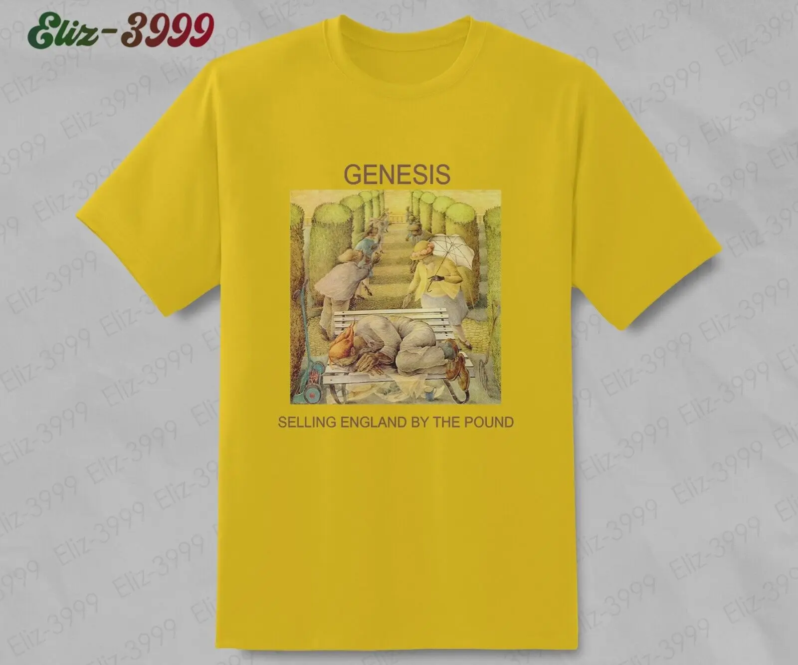 Vintage Rock Selling England By The Pound Genesis Peter Gabriel,Tony Banks Shirt Maniche Lunghe