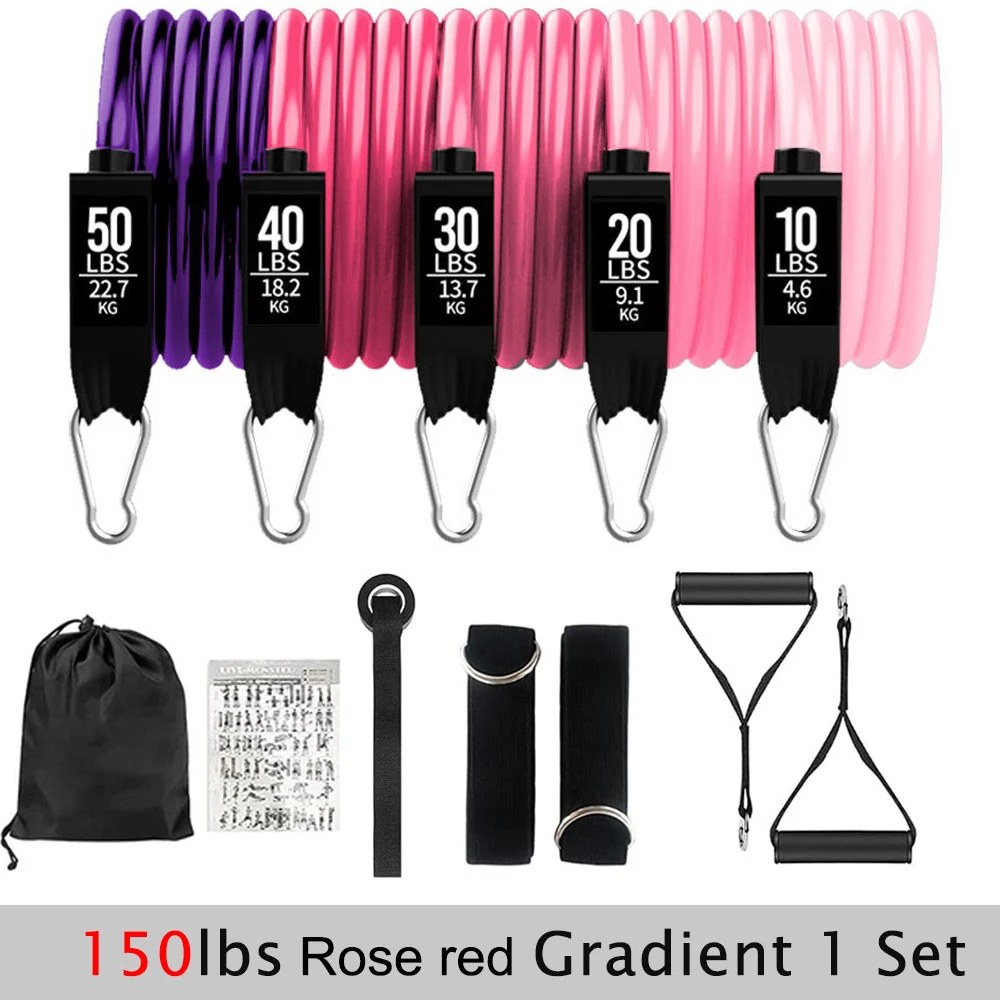 Enhanced Resistance Bands Set for Home Fitness and Strength Training