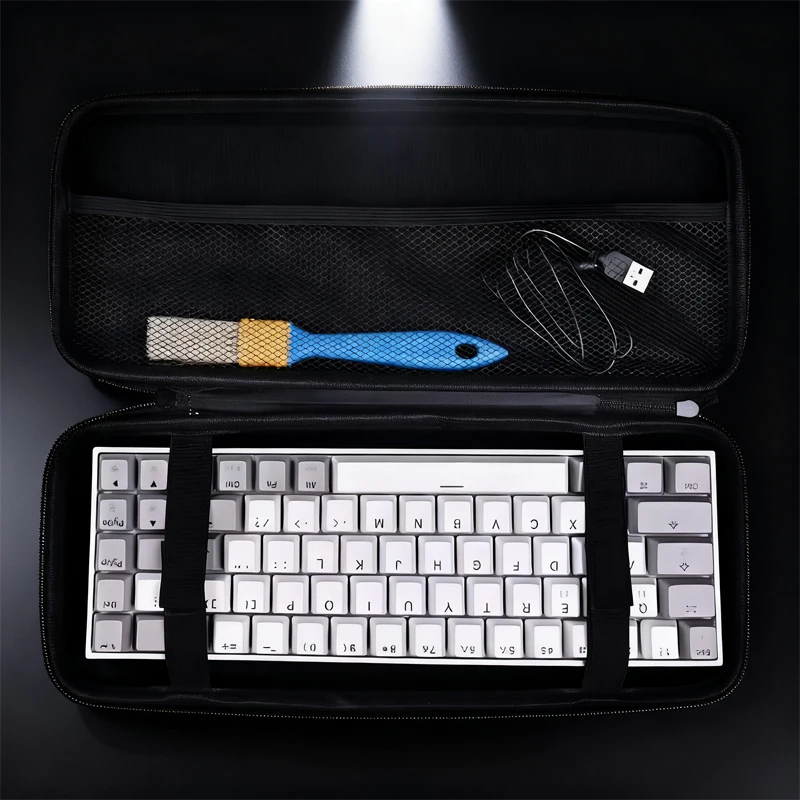 EVA hard shell waterproof mechanical keyboard box storage bag for 61/68/75%/TKL/98%/ full-size keyboard
