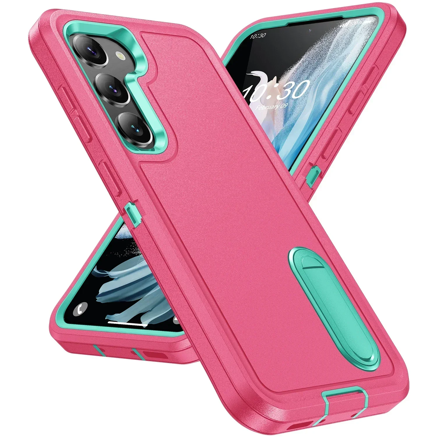 Rugged Dual Layer Anti-Slip Phone Case with Shockproof Protection