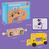 Spelling Games Word Matching Letters Game 1 Set Jigsaw Puzzle Alphabet Matching Flash Cards Wooden Blocks 5