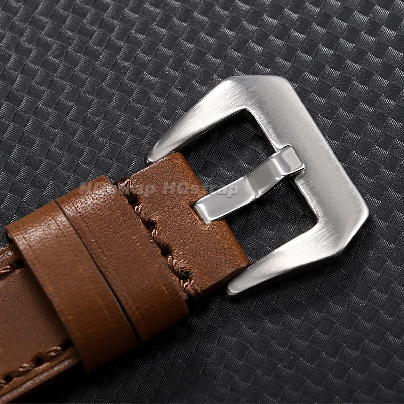 Premium Genuine Leather Watchband - Handmade Cowhide Strap for All-Day Comfort