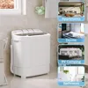 Compact Washing Machine 13lbs Capacity Twin Tube Washing Machine Washer and Spin Cycle Combo 4