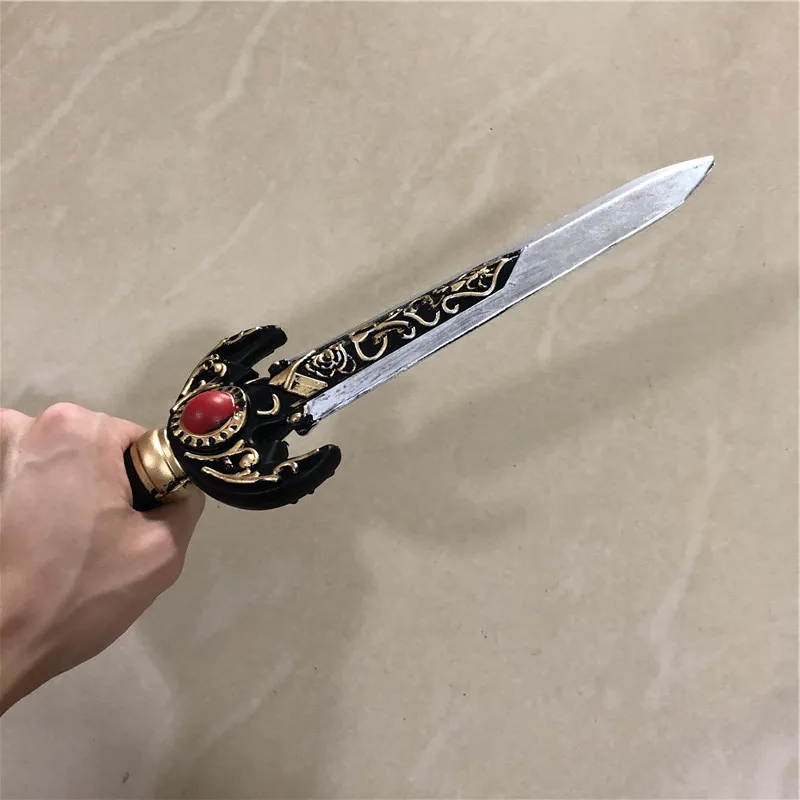 Dagger Leaves Rune Sword Prop - Cosplay Weapon for Kids Safe PU Halloween Role Play