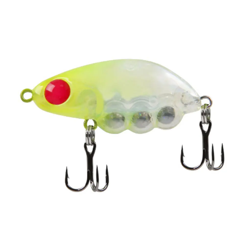 3.9g/35mm Mini Hard Bait Fixed Weight Steel Ball Fishing Lure Artificial Bait for Perch Trout Bass