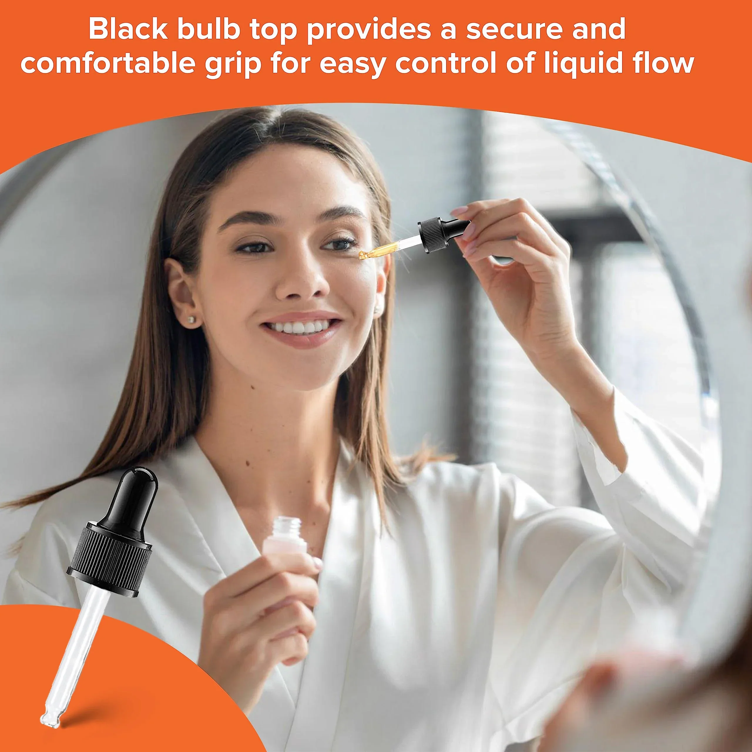 Homeopathic Remedies, Nail Polish Remover, Herbal Extracts, Glass Dropper for Essential Oils,30 ml 8-pack