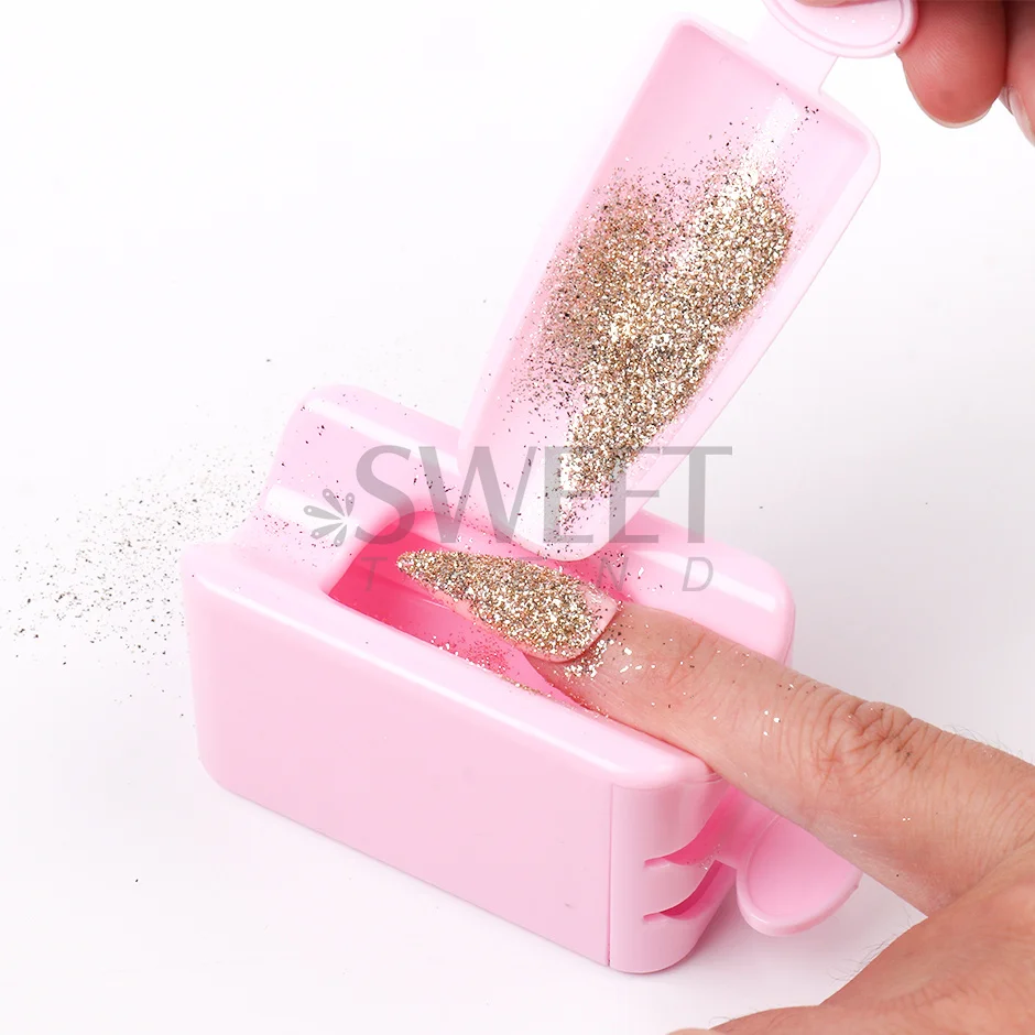 Nail Powder Recycling Box Double Layer Dip Powder Storage Organizer Dust  Collector Glitter Sequin Rhinestones Container NLS-CF - AliExpress