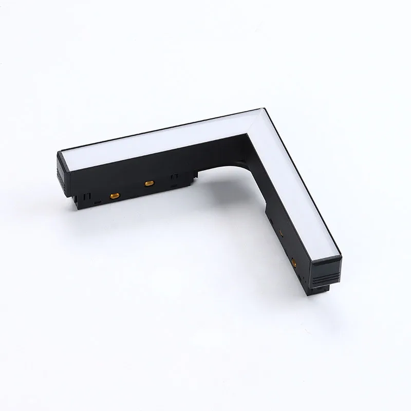 LED Magnetic Double Track Light L Style Flood Lamp Modern Embedded Flexible Linear Fixture LED Spotlight Ceiling Indoor Living 3