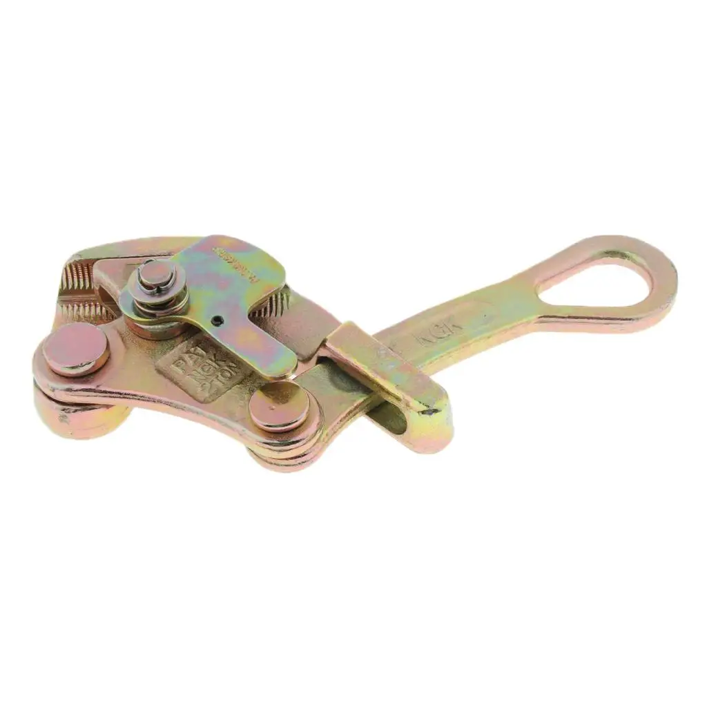 Steel wire clamps Heavy duty insulated wire grip clamp for extra-high-strength cables for tension wire communications industry 2 tons