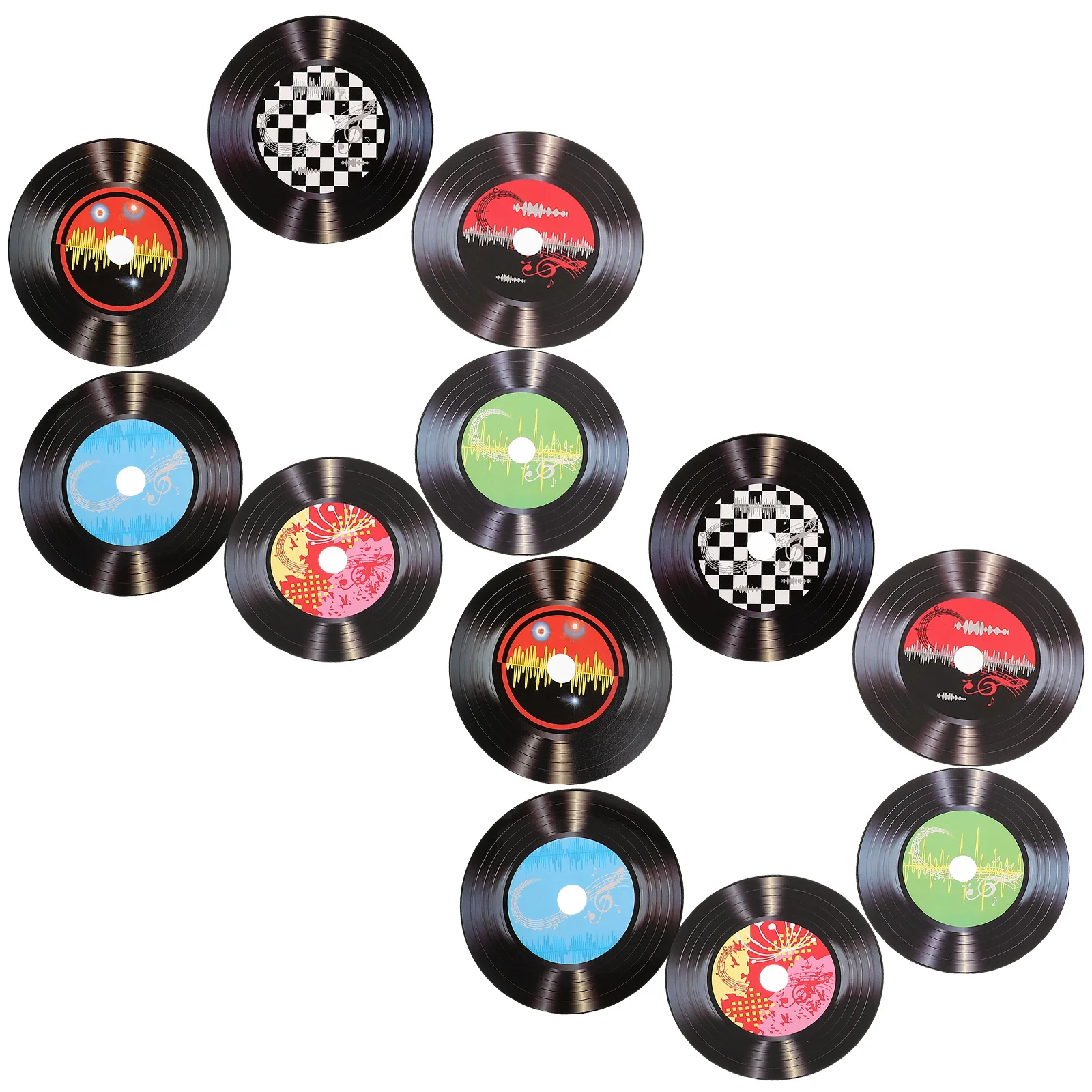 Carta Retro Wall Signs Record Wall Decor Per Bar Stile Casuale Bar Caffetteria Parete Interna Cd Old Record Decor Wall