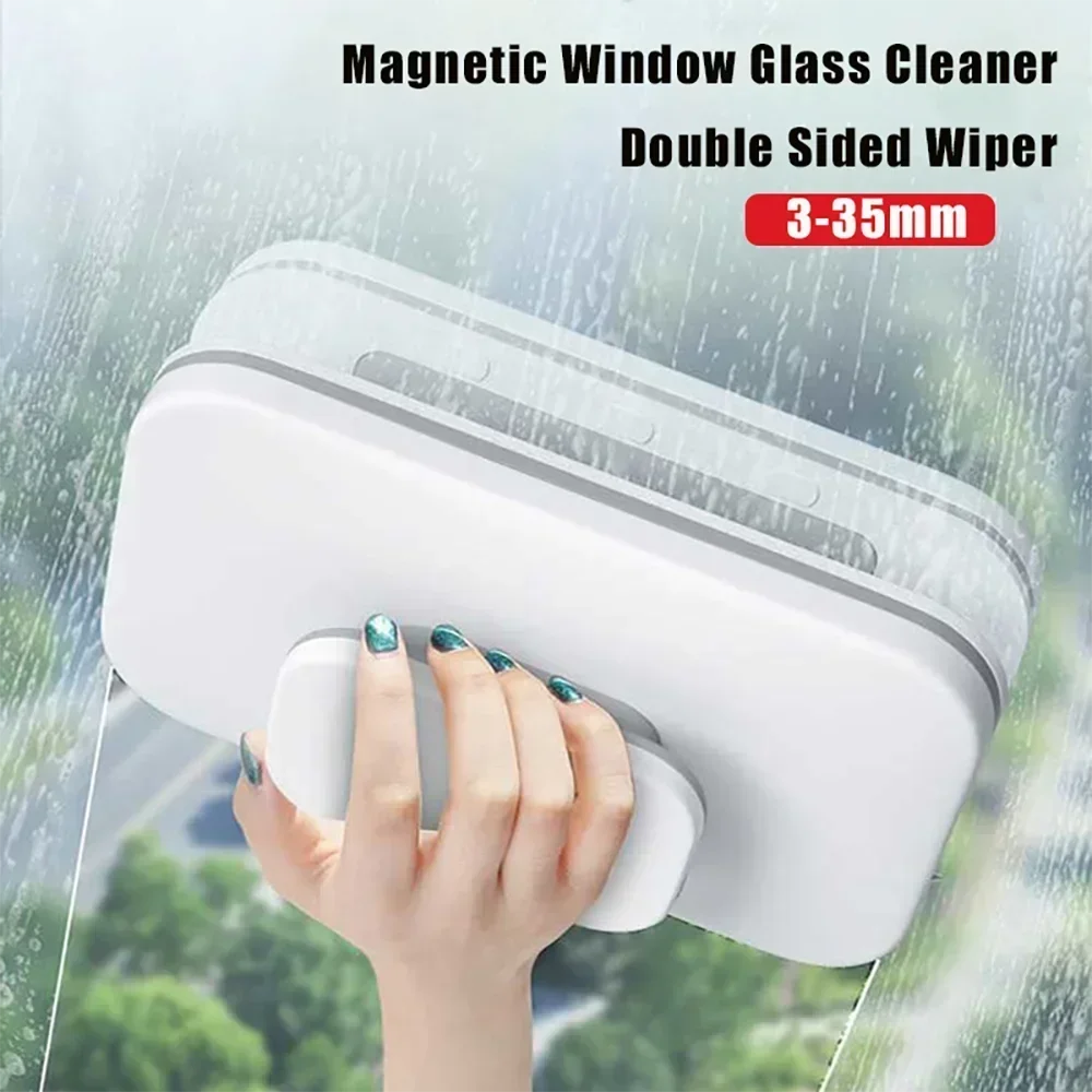 Magnetic Window Cleaner Double Side Window Wiper Glass Cleaner Brush 3-45mm Washing Windows Outside Household Cleaning Tool window cleaning brush,window cleaner