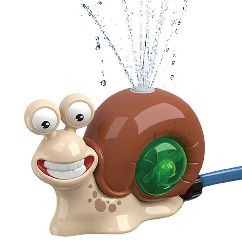 Cartoon Snail Water Sprinkler Baseball Toy Summer Garden Lawns Water Toys Spray Toys for Kids Outdoor Play