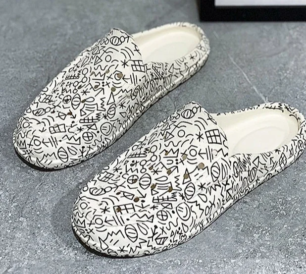 Men's Casual Beach Slides - Comfortable Eva Flat Slippers_voghion.com