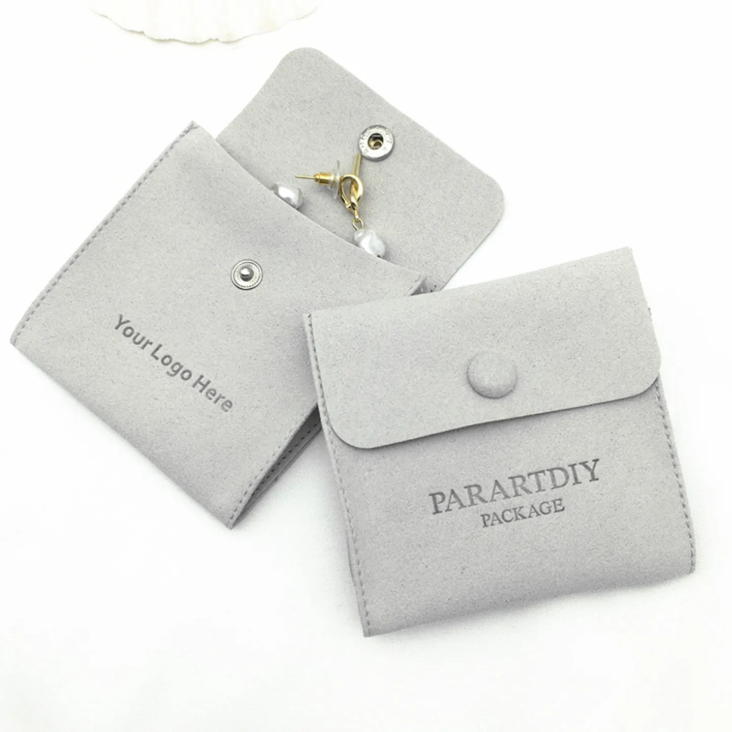 50 gray personalized logo printing snap bag custom jewelry bag ring earring gift bag packaging bag free shipping 50pcs white high quality canvas bag double drawstring bag printing custom jewelry packaging dust bag free shipping