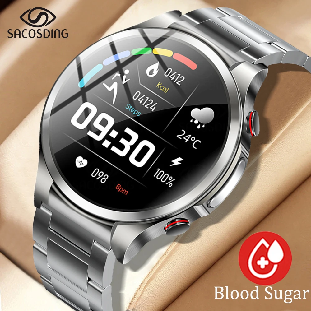 ECG + PPG Smartwatch monitoraggio della glicemia pressione sanguigna  temperatura corporea Smart Watch per uomo donna orologio Fitness Tracker  2023 - AliExpress