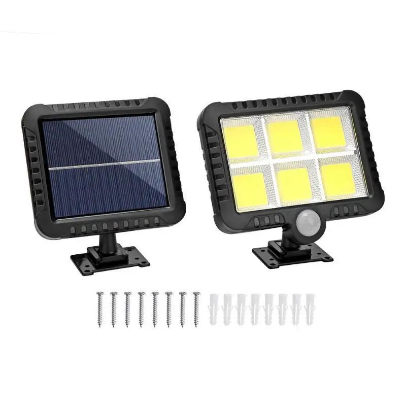 100/120 COB LED Solar Light Outdoor Lighting Garage Security Light PIR Motion Sensor Garden Decoration Solar Wall Lamp Spotlight best outdoor solar lights Solar Lamps