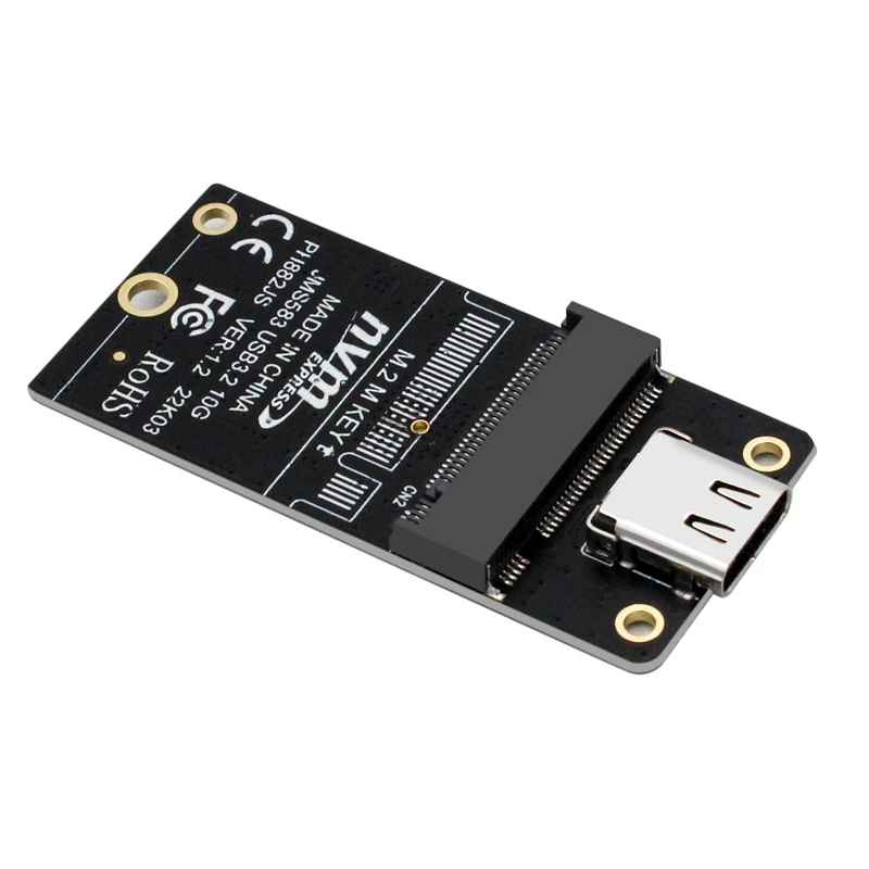 High-Speed NVMe to USB-C 3.1 Adapter with JMS583 Chip