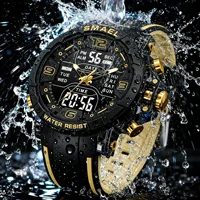 SMAEL marque 8140 étanche livraison directe montre réveil veilleuse jeune mode affaires Quartz Sport montres 1
