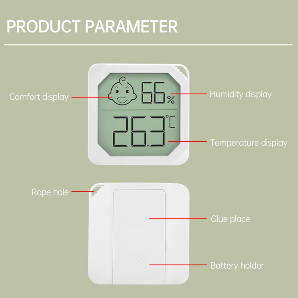 Digital Thermo-Hygrometer for Indoor Temperature and Humidity Monitoring