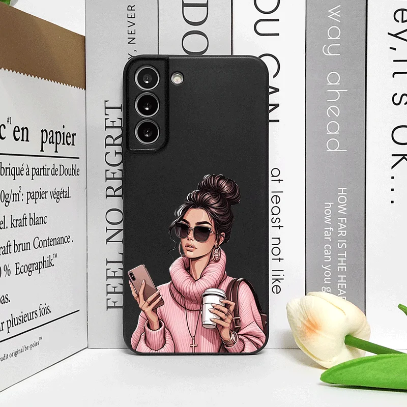 Girl Women Coffee Miss Phone Case for Samsung Galaxy S25 S24 S23 Ultra S22 Plus S21FE S25Edge M55 Fashion Lady Female Soft Cover 3 Girl Women Coffee Miss Phone Case for Samsung Galaxy S25 S24 S23 Ultra S22 Plus S21FE S25Edge M55 Fashion Lady Female Soft Cover – Bild 3
