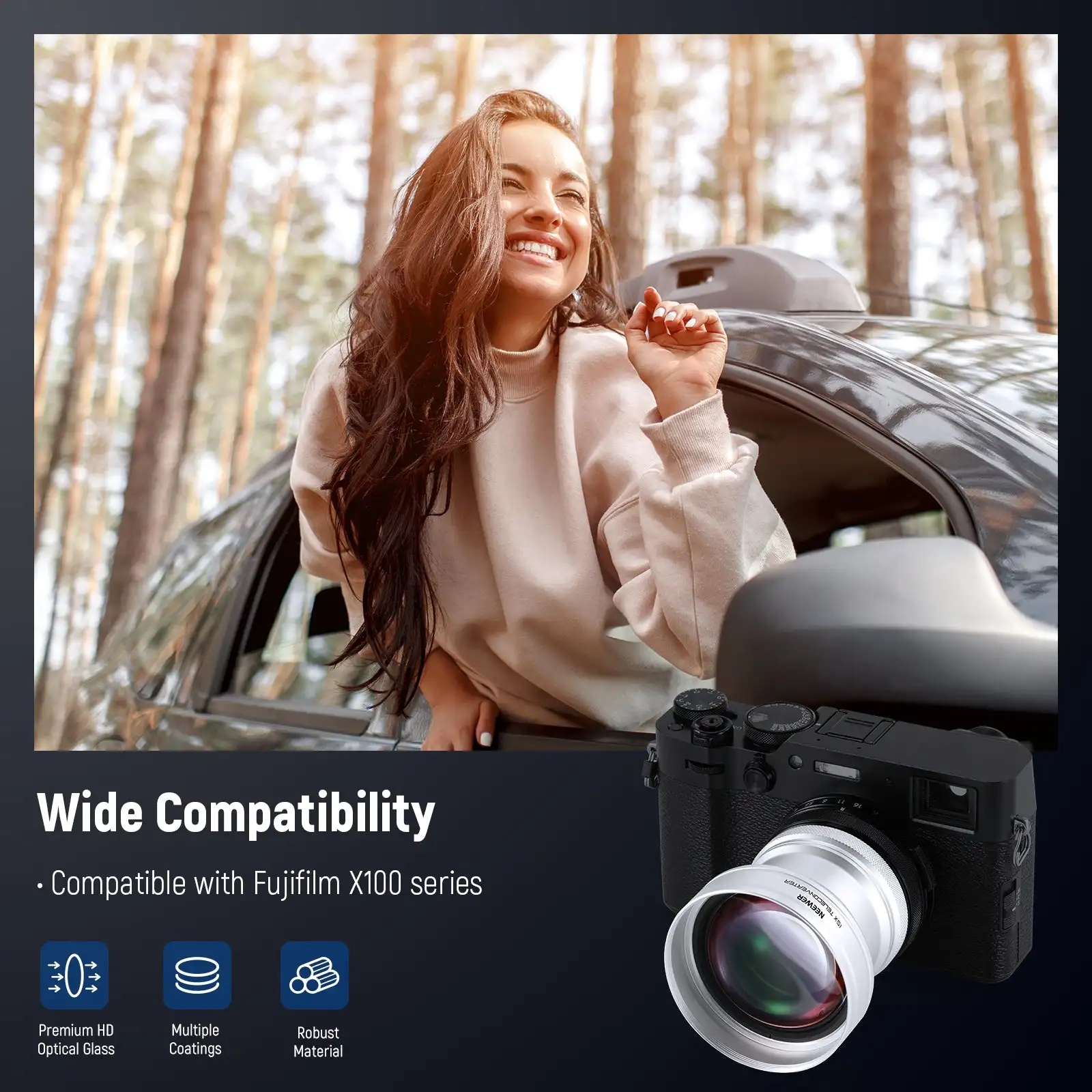 Fujifilm X100 Fuji X100v Nd Filter Fuji X100 Fuji Xt4 Built In Nd