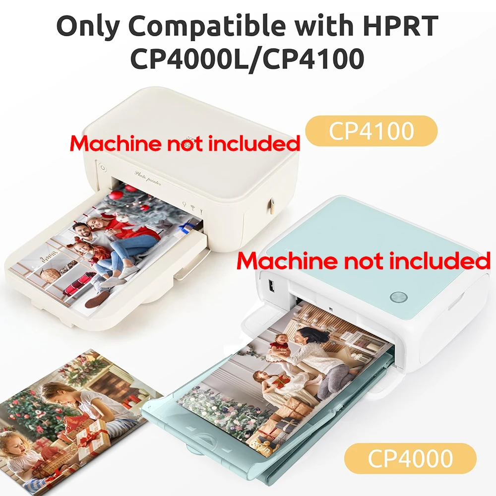 Original HPRT Photo Paper 4x6-inch Photo Color Paper Ribbon Thermal Sublimation For CP4000L CP4100 Color Photo Printer