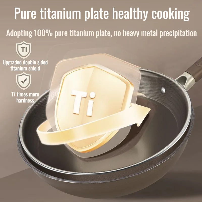 Frying Pan Double-Sided Titanium Coated Non-Stick
