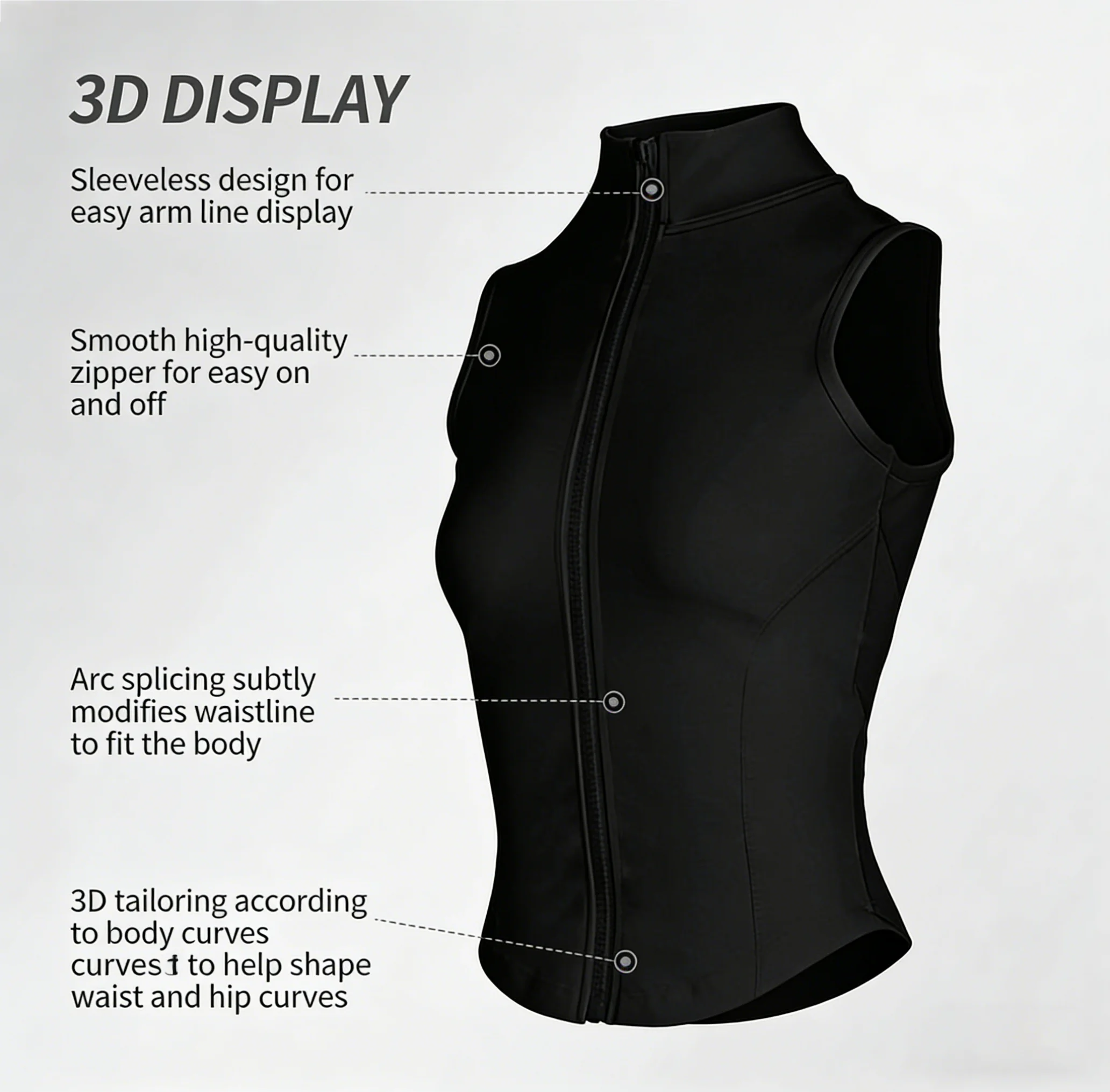 Ultimate Zip-Up Sleeveless Training Vest - Quick Dry Athletic Top for Gym, Running, Yoga & Versatile Casual Wear