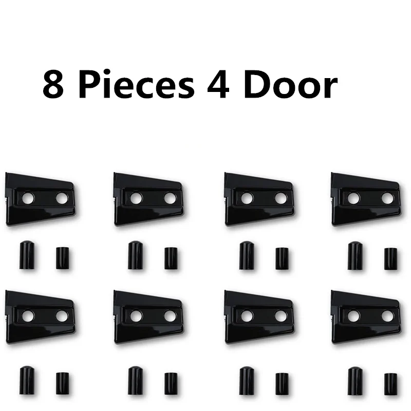 지프 랭글러에 대 한 8Pcs 4 도어 자동차 도어 힌지 커버 보호대 트림 지프 JK 액세서리에 대 한 자동차 데 칼 액세서리 도어 경첩
