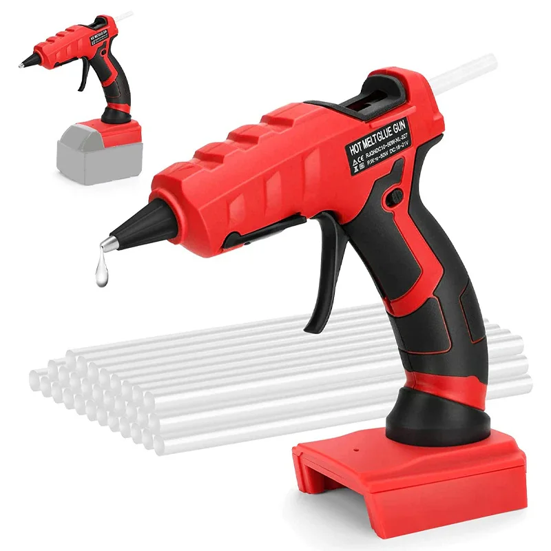 Cordless Hot Glue Gun for Milwaukee 18V Liion Battery Handheld Quick