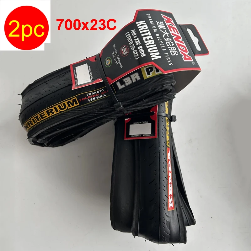 KENDA Kountach K1092 KD2001 Pneu pliable pour vélo de route 700 x 23C Noir/ rouge