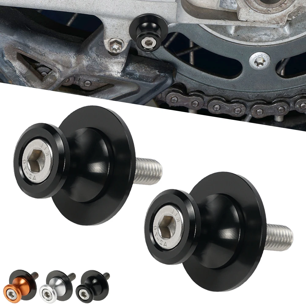 10mm Swingarm Spools Frame Slider For Kawasaki Z750 Z1000 Zx6r Zx9r