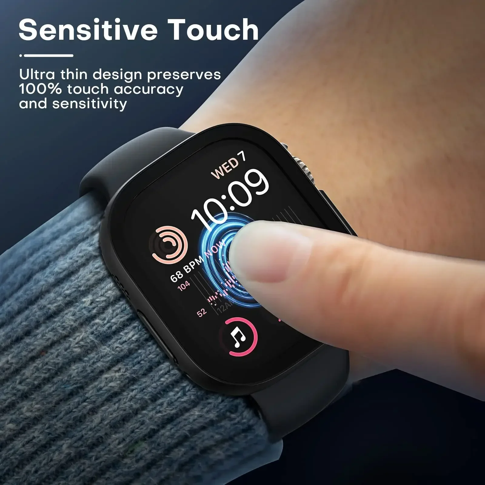 Shockproof Bumper Case with Tempered Glass Screen Protector