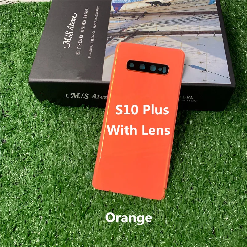 S10+ Housing For Samsung Galaxy S10 Plus G975 6.4" Glass Battery Back Cover Repair Replace Door Rear Case + Camera Lens S640b3c07377a4848b63c2ffcee92321cn