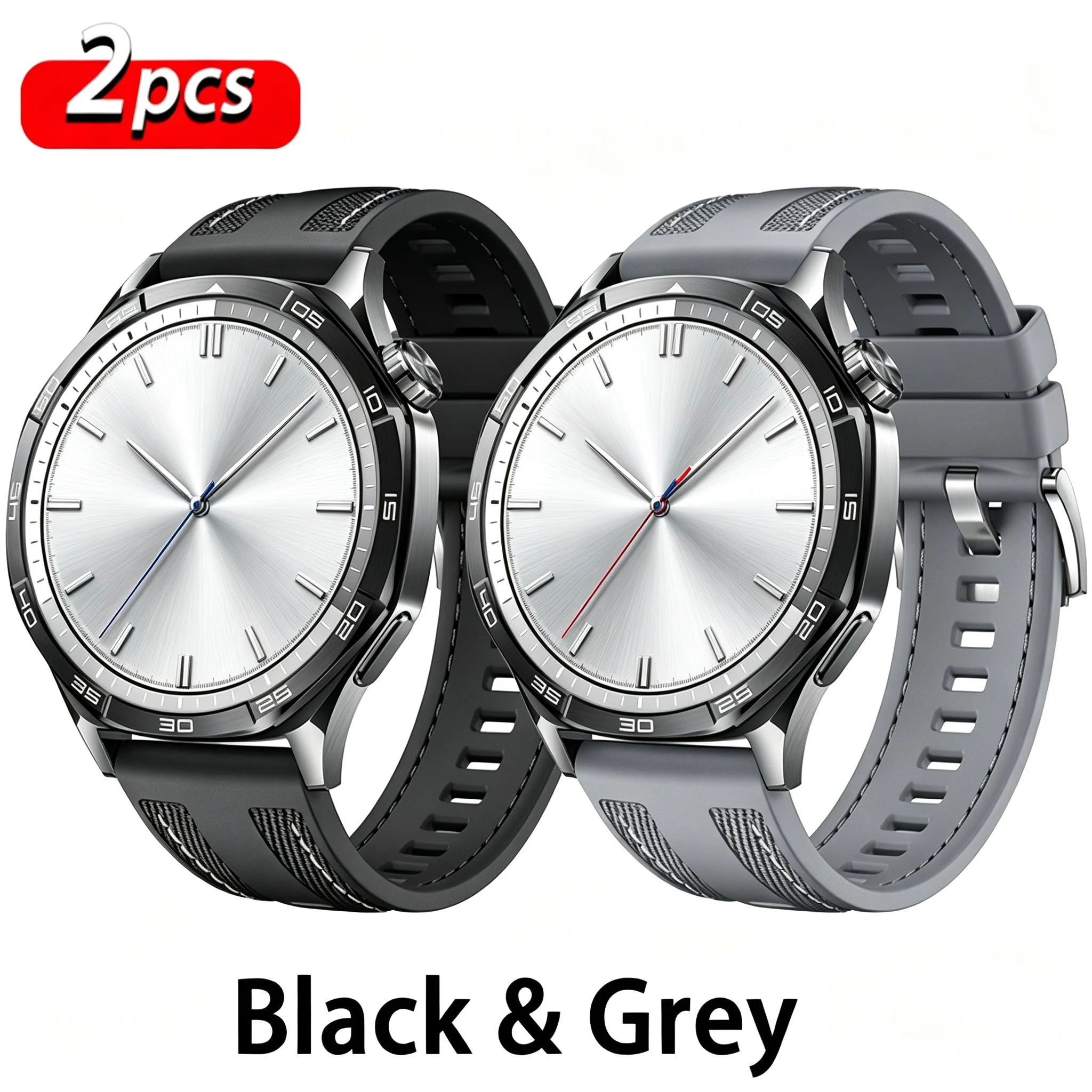 Versatile 22mm Nylon Sports Strap - Durable & Stylish Silicone Composite Band Bracelet