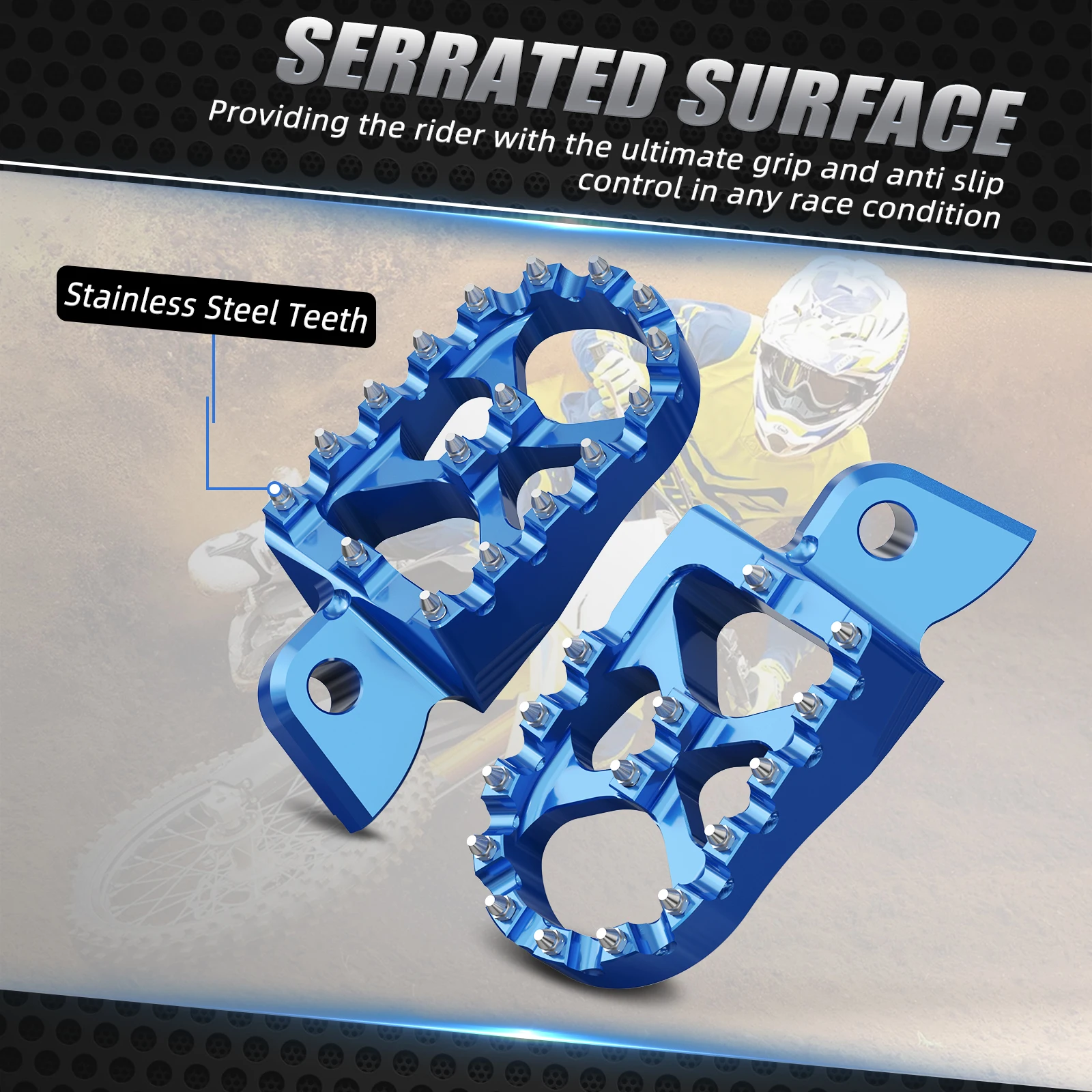 Motorcycle Footrests For Yamaha YZ125 YZ250 YZF450 YZ85 YZ250F YZ450F WR250F WR450F YZ250FX YZF 250 Motorcycle Footrest