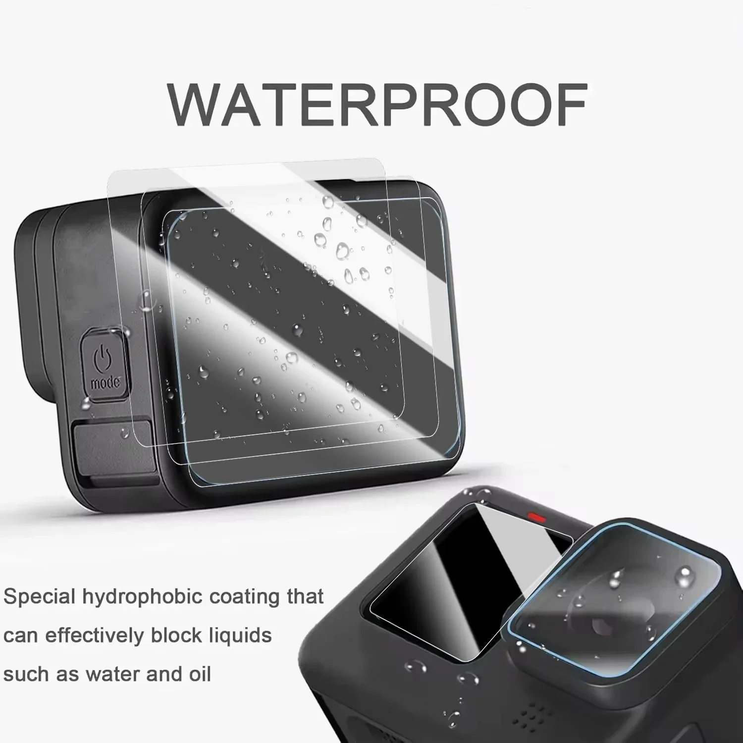 For GoPro Hero 13 12 11 10 9 Screen Protector Tempered Glass Film Silicone Lens Cover Cap For GoPro Hero 13 12 Accessories