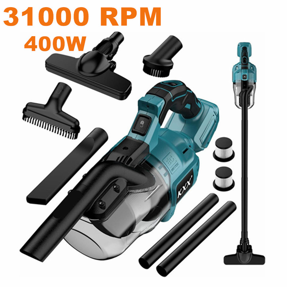 Handheld Cordless Vacuum with 6pcs Tubes 2pcs Filter Electric Power Vacuum Cleaner for makita 18V Battery (No Battery)