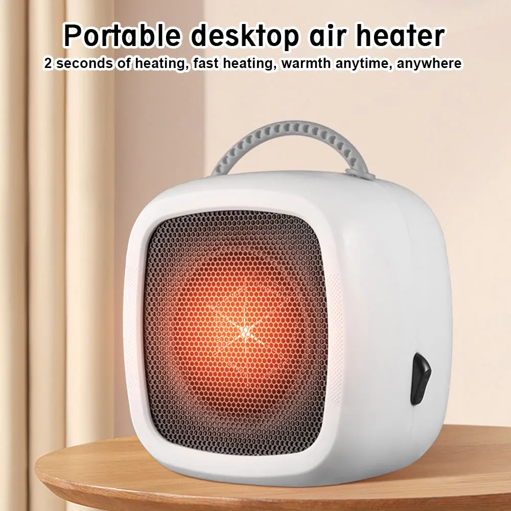 220V Warmer Machine 500W Mini Portable Electric Fan Heater with Handle Home  Desktop Winter Warm Air Blower Household Office - AliExpress